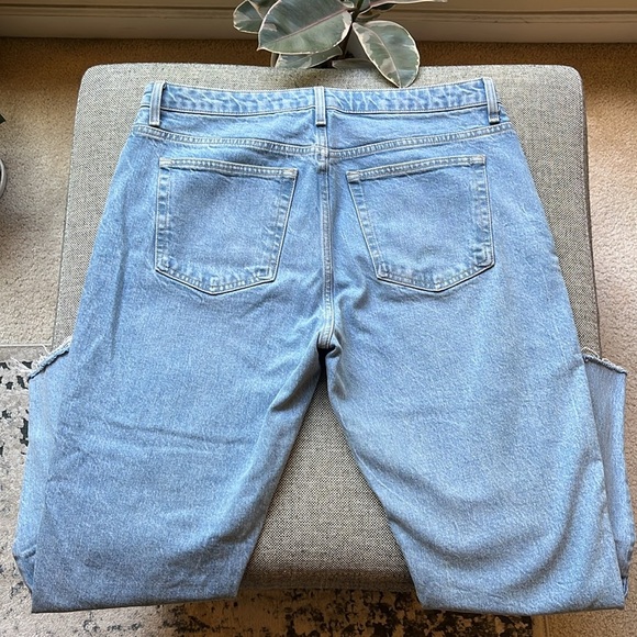 🔹 Topshop Straight leg Light Denim jeans with Distressed hem , Size: 34 - Picture 6 of 17
